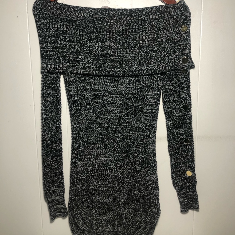 Knitted Off-the-shoulder Dress